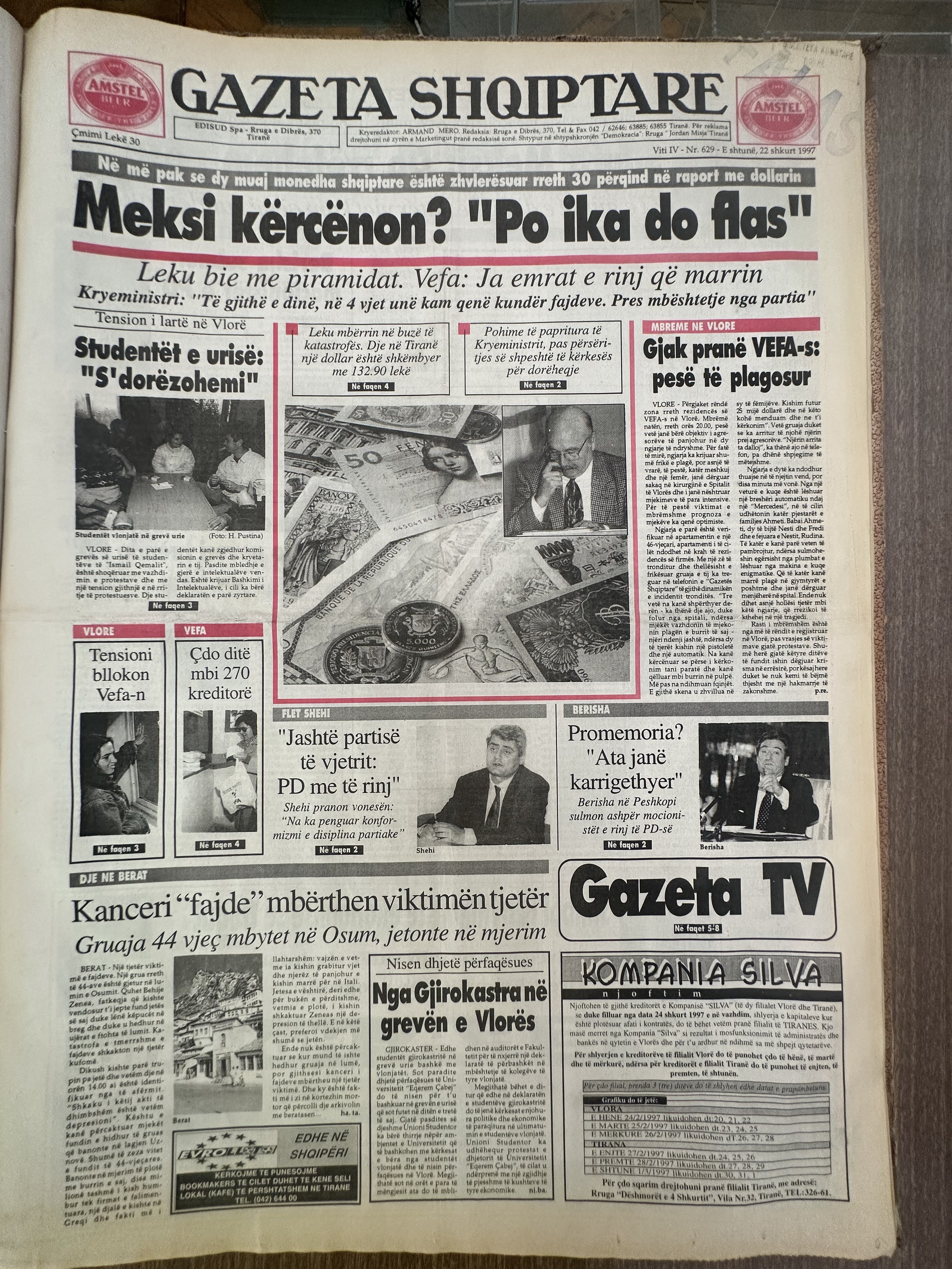 Gazeta Shqiptare 1997-02-22